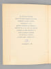 Po&egrave;mes du Dimanche [ Edition originale ]. LILAR, Fran&ccedil;oise ; [ MALLET-JORIS, Fran&ccedil;oise ] 