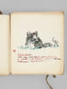 [ Recueil de 106 dessins &agrave; la plume ou &agrave; l'aquarelle reproduisant des caricatures d'&eacute;poque, d'ao&ucirc;t &agrave; novembre 1939 ] Reproduction de caricatures de ...