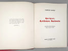 Quelques artistes suisses : : Auberjonois, Barraud, Blanchet, Haller, Tscharner, Walser. GEORGE, Waldemar