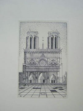 Images de Paris. 12 burins de Michel Béret. [ Exemplaire H.C. - Livre dédicacé par l'un des auteurs ]. BERET, Michel ; ARNOUX, Alexandre
