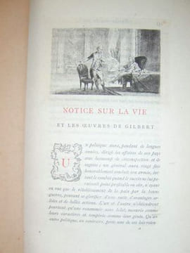 Poésies diverses de Gilbert  [ Exemplaire sur Chine ]. GILBERT