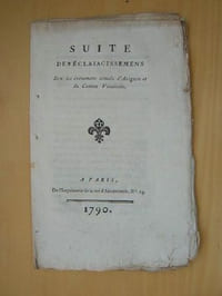 Suite des Eclaiacissemens (sic) [ Eclaircissements ] sur les évènemens actuels d'Avignon et du Comtat Venaissin.