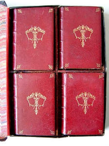 Paroissien romain très-complet. Approuvé par Mgr. Joseph-Hippolyte Guibert. [ 4 tomes sous coffret - complet ]