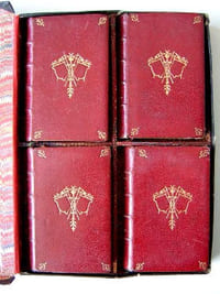 Paroissien romain très-complet. Approuvé par Mgr. Joseph-Hippolyte Guibert. [ 4 tomes sous coffret - complet ]