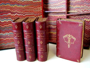 Paroissien romain très-complet. Approuvé par Mgr. Joseph-Hippolyte Guibert. [ 4 tomes sous coffret - complet ]