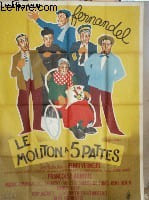 AFFICHE DE CINEMA - LE MOUTON A CINQ PATTES. FERNANDEL