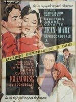 AFFICHE DE CINEMA - JEAN-MARC OU LA VIE CONJUGALE / FRANCOISE OU LA VIE CONJUGALE