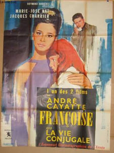 AFFICHE DE CINEMA - FRANCOISE OU LA VIE CONJUGALE