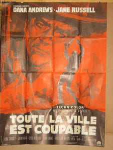 AFFICHE DE CINEMA - TOUTE LA VILLE EST COUPABLE