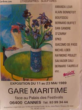 AFFICHE PUBLICITAIRE -. AMANDA LEAR - ALAIN BONNEFOIT - BOYSSOU