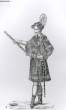 GRAVURE 19eme NOIR ET BLANC - COSTUME DU CHEF DES HERAUT D'ARMES. LACROIX PAUL