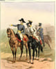 GRAVURE 19eme COULEURS - GALERIE MILITAIRE - N&deg;21 - ARMEE AUTRICHIENNE - N&deg;3 - TRAIN DES EQUIPAGES. FOURQUEMIN