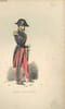 GRAVURES 19eme COULEURS - OFFICIER D'ETAT-MAJOR. PAUQUIET - GUSMAN A.