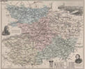 GRAVURE 19eme COULEURS - LA FRANCE - MAINE ET LOIRE - PLANCHE N&deg;48. ***