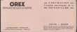 BUVARD - OREX - LABORATOIRES CRINEX-UVE. LABORATOIRE CRINEX-UVE