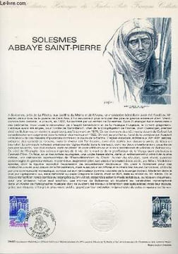 DOCUMENT PHILATELIQUE OFFICIEL N°29-80 - SOLESMES ABBAY SAINT-PIERRE (N°2112 YVERT ET TELLIER). FORGET P.