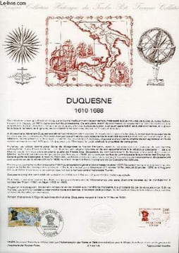 DOCUMENT PHILATELIQUE OFFICIEL N°05-88 - DUQUESNE 1610-1688 (N°2517 YVERT ET TELLIER). BEQUET PIERRE