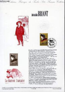 DOCUMENT PHILATELIQUE OFFICIEL N°21-90 - ARISTIDE BRUANT (N°2649 YVERT ET TELLIER)