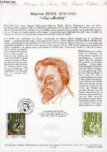 "DOCUMENT PHILATELIQUE OFFICIEL - MAURICE DENIS 1870-1973 ""LES MUSES"" (N°2832 YVERT ET TELLIER)"