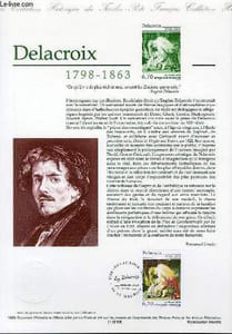 DOCUMENT PHILATELIQUE OFFICIEL - DELACROIX 1798-1863 (N°3147 YVERT ET TELLIER)