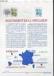 DOCUMENT PHILATELIQUE OFFICIEL - RECESEMENT DE LA POPULATION (N°3223 YVERT ET TELLIER). ROUGE DRAGON