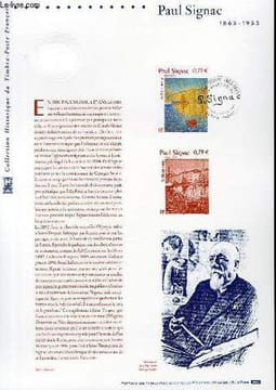 DOCUMENT PHILATELIQUE OFFICIEL - PAUL SIGNAC 1863-1935 (N°3584 YVERT ET TELLIER). JUMELET