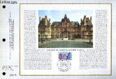 FEUILLET ARTISTIQUE PHILATELIQUE - CEF - N° 511 - CHATEAU DE MAISON-LAFFITTE (YVELINES). COLLECTIF