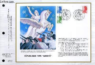 "FEUILLET ARTISTIQUE PHILATELIQUE - CEF - N° 781 - REPUBLIQUE TYPE ""LIBERTE"""