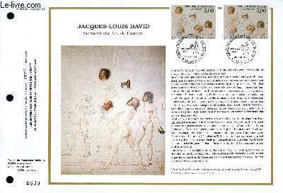 FEUILLET ARTISTIQUE PHILATELIQUE - CEF - N° 956 - JACQUES-LOUIS DAVID - SERMENT DU JEU DE PAUME