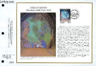 FEUILLET ARTISTIQUE PHILATELIQUE - CEF - N° 981 - ODILON REDON - BORDEAUX 1840 - PARIS 1916