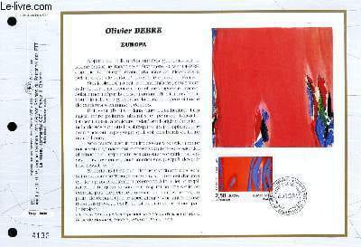 FEUILLET ARTISTIQUE PHILATELIQUE - CEF - N° 1120 - OLIVIER DEBRE - EUROPA
