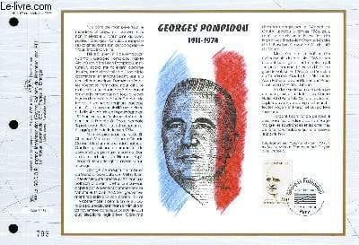 FEUILLET ARTISTIQUE PHILATELIQUE - CEF - N° 1167 - GEORGES POMPIDOU 1911-1974