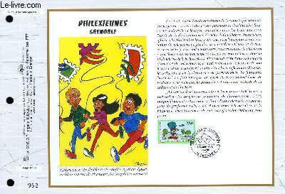 FEUILLET ARTISTIQUE PHILATELIQUE - CEF - N° 1168 - PHILEXJEUNES - GRENOBLE