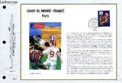 FEUILLET ARTISTIQUE PHILATELIQUE - CEF - N° 1323 - COUPE DU MONDE - FRANCE - PARIS