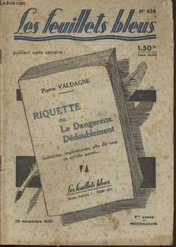 Riquette ou le dangereux dédoublement suivi de Le livre de la jungle par RUDYARD KIPLING.. PIERRE VALDAGNE.