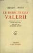 LE DERNIER DES VALER II.. JAMES HENRY.