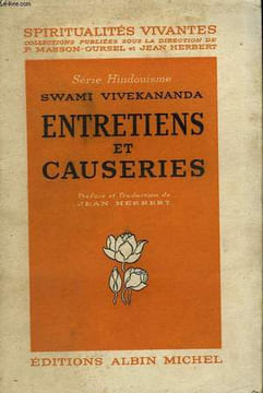 ENTRETIENS ET CAUSERIES.. VIVEKANANDA SWAMI.