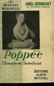 POPPEE. L'AMANTE DE L'ANTECHRIST. COLLECTION LES GRANDES PECHERESSES.. HERMANT ABEL.