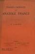 PAGES CHOISIES PAR ANATOLE FRANCE.. FRANCE ANATOLE.