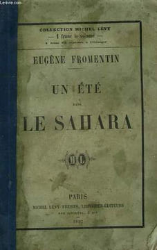 UN ETE DANS LE SAHARA.. FROMENTIN EUGENE.