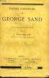 PAGES CHOISIES DE GEORGE SAND.. SAND GEORGE.