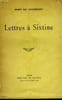 LETTRES A SIXTINE. GOURMONT Remy de