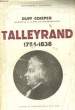 TALLEYRAND 1754-1838. COOPER Duff