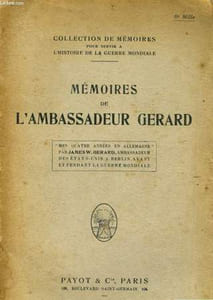 MEMOIRES DE L'AMBASSADEUR GERARD