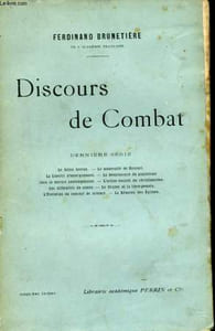 DISCOURS DE COMBAT, DERNIERE SERIE