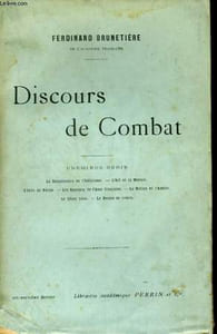 DISCOURS DE COMBAT, Première Série