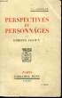 PERSPECTIVES ET PERSONNAGES. JALOUX Edmond