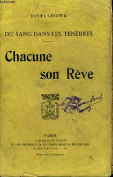 DU SANG DANS LES TENEBRES - CHACUNE SON REVE. LESUEUR Daniel