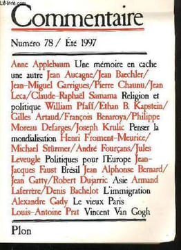 COMMENTAIRE, NUMERO 78, ETE 1997. COLLECTIF