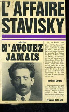L'AFFAIRE STAVISKY. LORENZ Paul